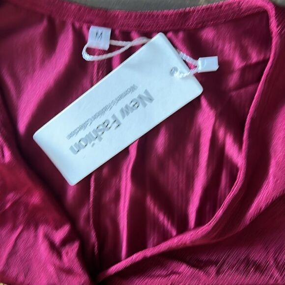 Wedding Guest V Neck Formal Sleeveless Evening Front Slit Dress - Picture 9 of 11